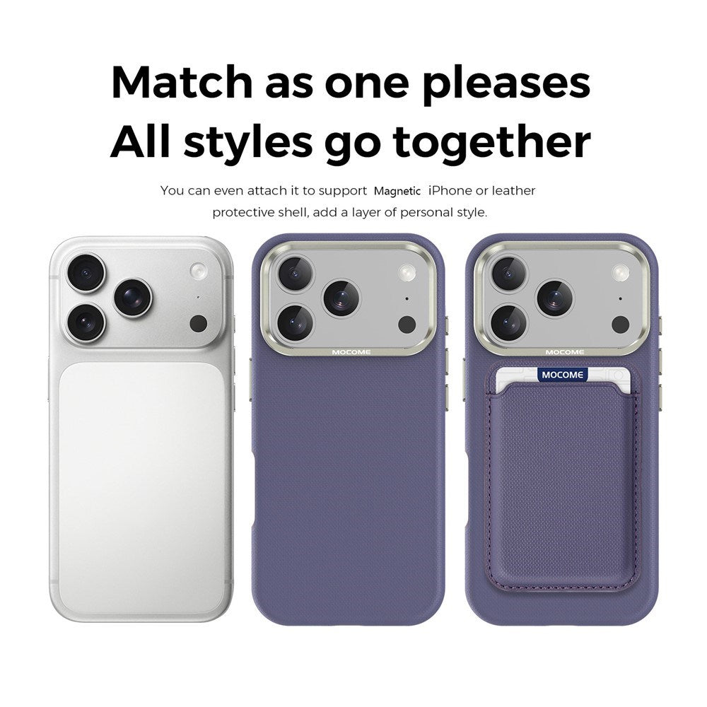 iPhone 18 Pro EIDERWOOD Kunstlæder Bagside Cover m. Aftagelig Kortholder - MagSafe Kompatibel - Lilla