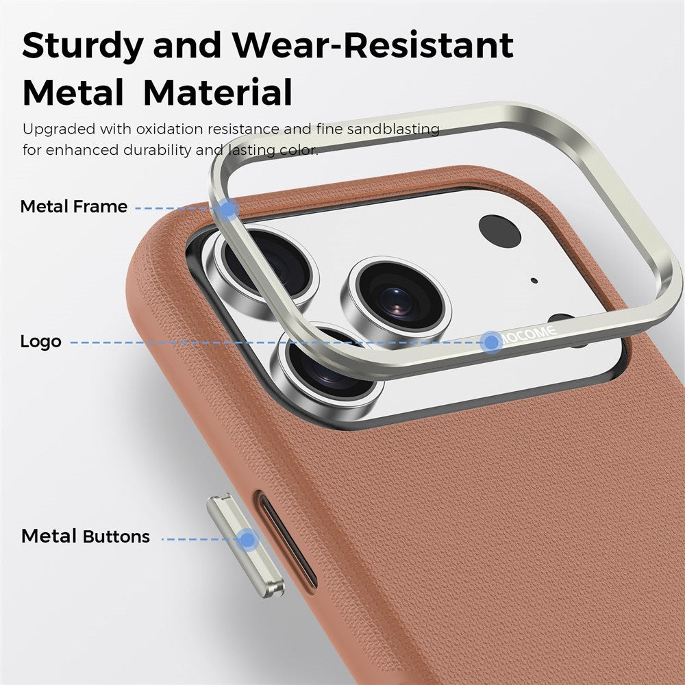 iPhone 18 Pro EIDERWOOD Kunstlæder Bagside Cover m. Aftagelig Kortholder - MagSafe Kompatibel - Brun