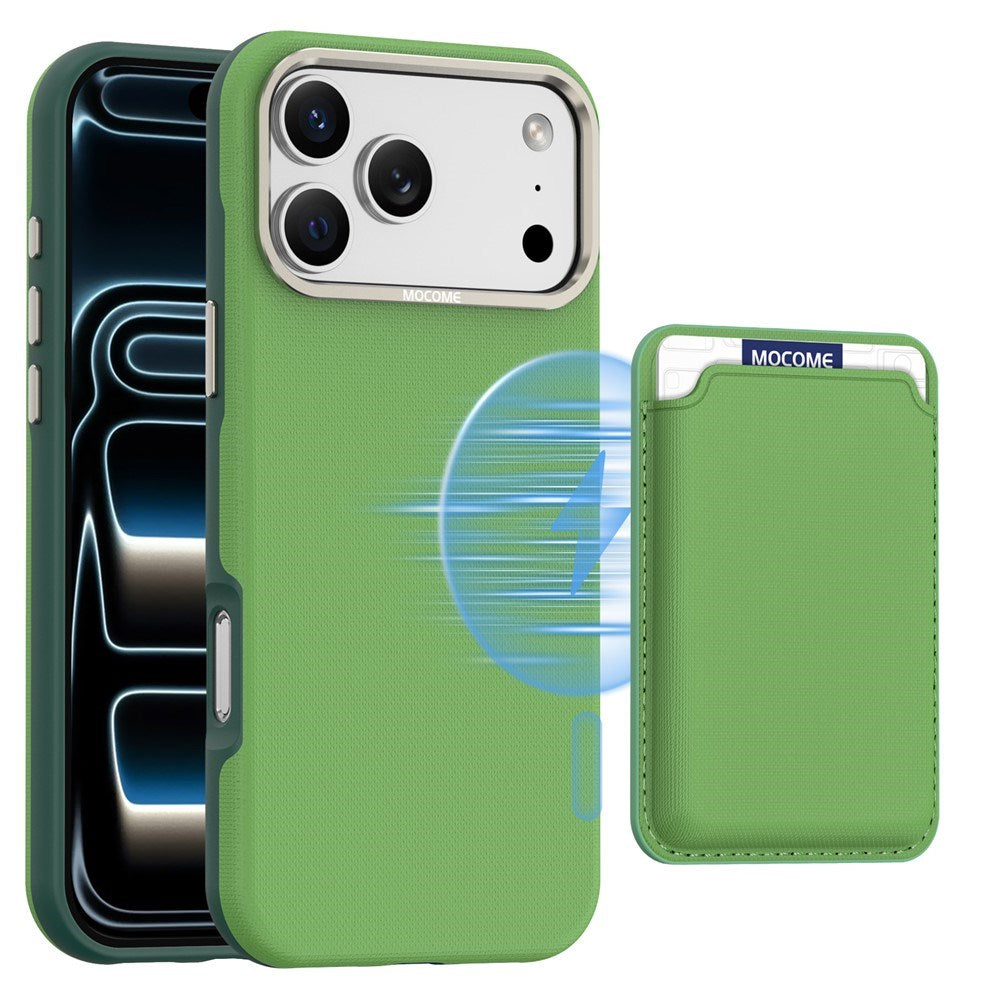 iPhone 18 Pro Max EIDERWOOD Kunstlæder Bagside Cover m. Aftagelig Kortholder - MagSafe Kompatibel - Grøn