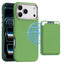 iPhone 18 Pro Max EIDERWOOD Kunstlæder Bagside Cover m. Aftagelig Kortholder - MagSafe Kompatibel - Grøn