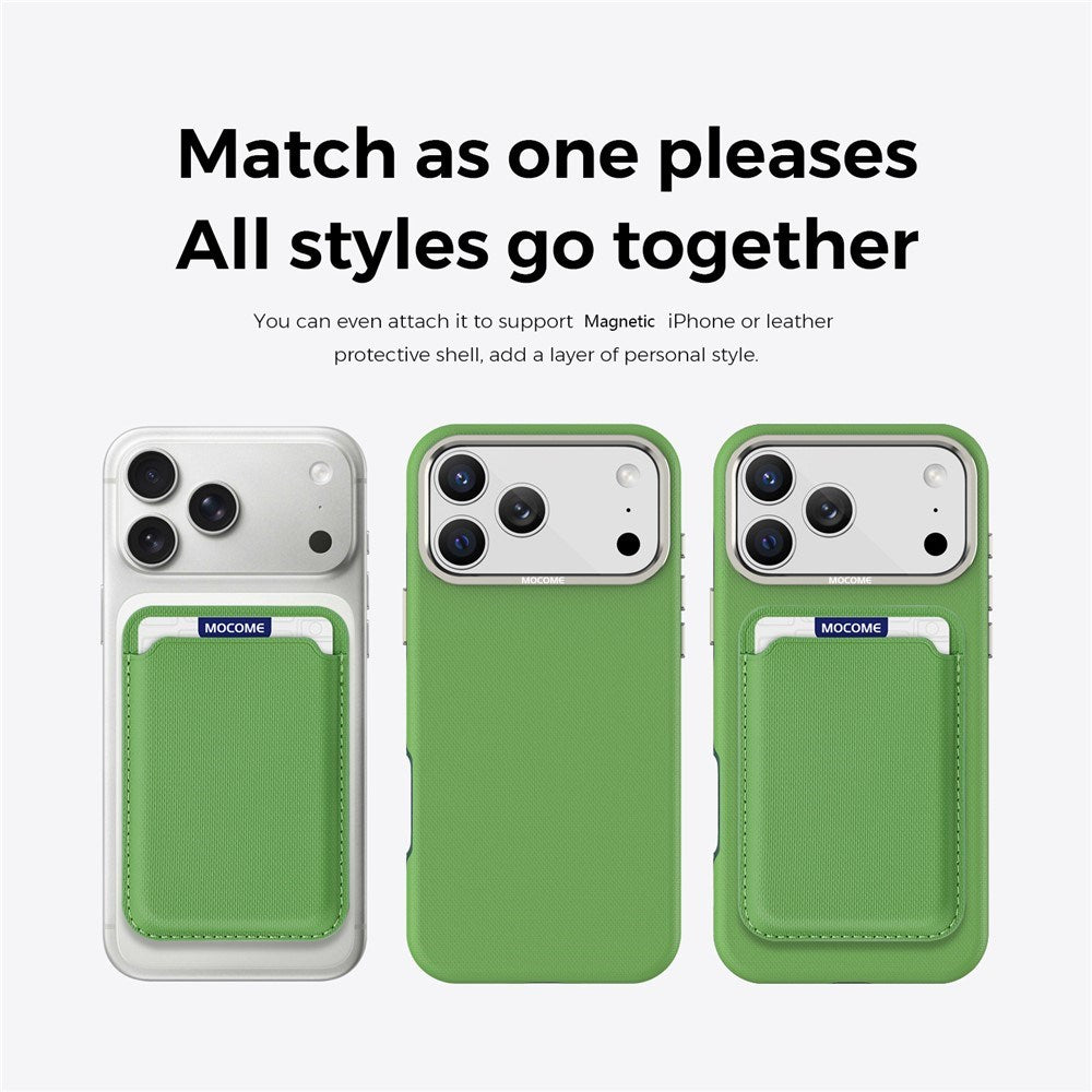 iPhone 18 Pro Max EIDERWOOD Kunstlæder Bagside Cover m. Aftagelig Kortholder - MagSafe Kompatibel - Grøn