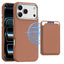 iPhone 18 Pro Max EIDERWOOD Kunstlæder Bagside Cover m. Aftagelig Kortholder - MagSafe Kompatibel - Brun
