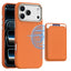 iPhone 18 Pro Max EIDERWOOD Kunstlæder Bagside Cover m. Aftagelig Kortholder - MagSafe Kompatibel - Orange