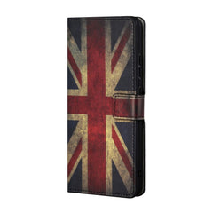 Google Pixel 7A Læder Cover m. Pung & Ståfunktion - Union Jack