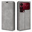 Xiaomi 18 Pro Max EIDERWOOD Kunstlæder Flip Cover m. Pung og Ståfunktion - Grå