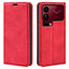 Xiaomi 18 Pro Max EIDERWOOD Kunstlæder Flip Cover m. Pung og Ståfunktion - Rød