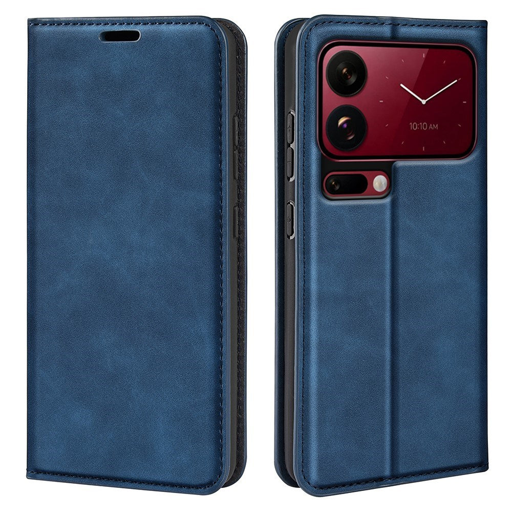 Xiaomi 18 Pro EIDERWOOD Kunstlæder Flip Cover m. Pung og Ståfunktion - Blå