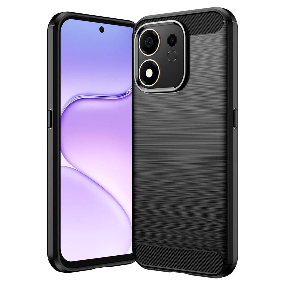 Honor 600 Smart EIDERWOOD Brushed Carbon Cover - Sort