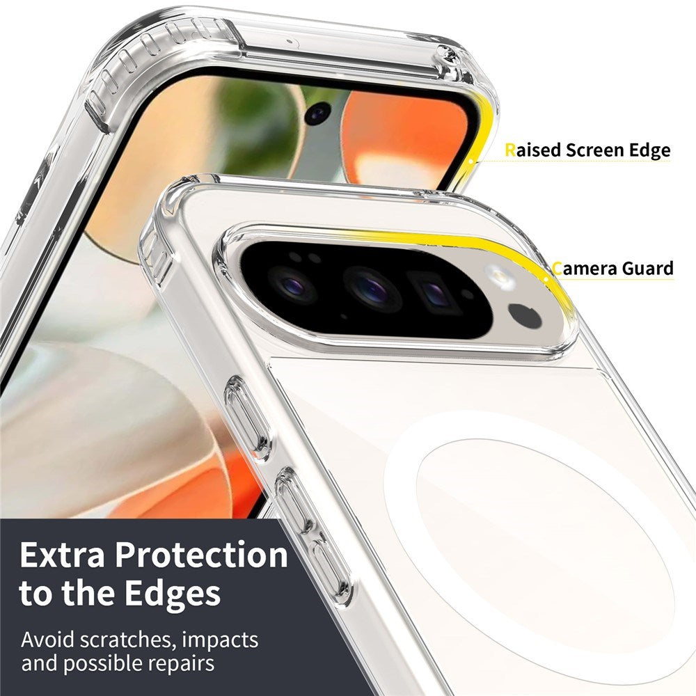 Google Pixel 11 Pro Beskyttelsessæt m. 1 x MagSafe Cover & 2 x Skærmbeskyttelsesglas & 2 x Kameralinseglas - Gennemsigtig