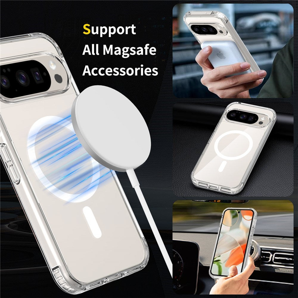 Google Pixel 11 Pro Beskyttelsessæt m. 1 x MagSafe Cover & 2 x Skærmbeskyttelsesglas & 2 x Kameralinseglas - Gennemsigtig