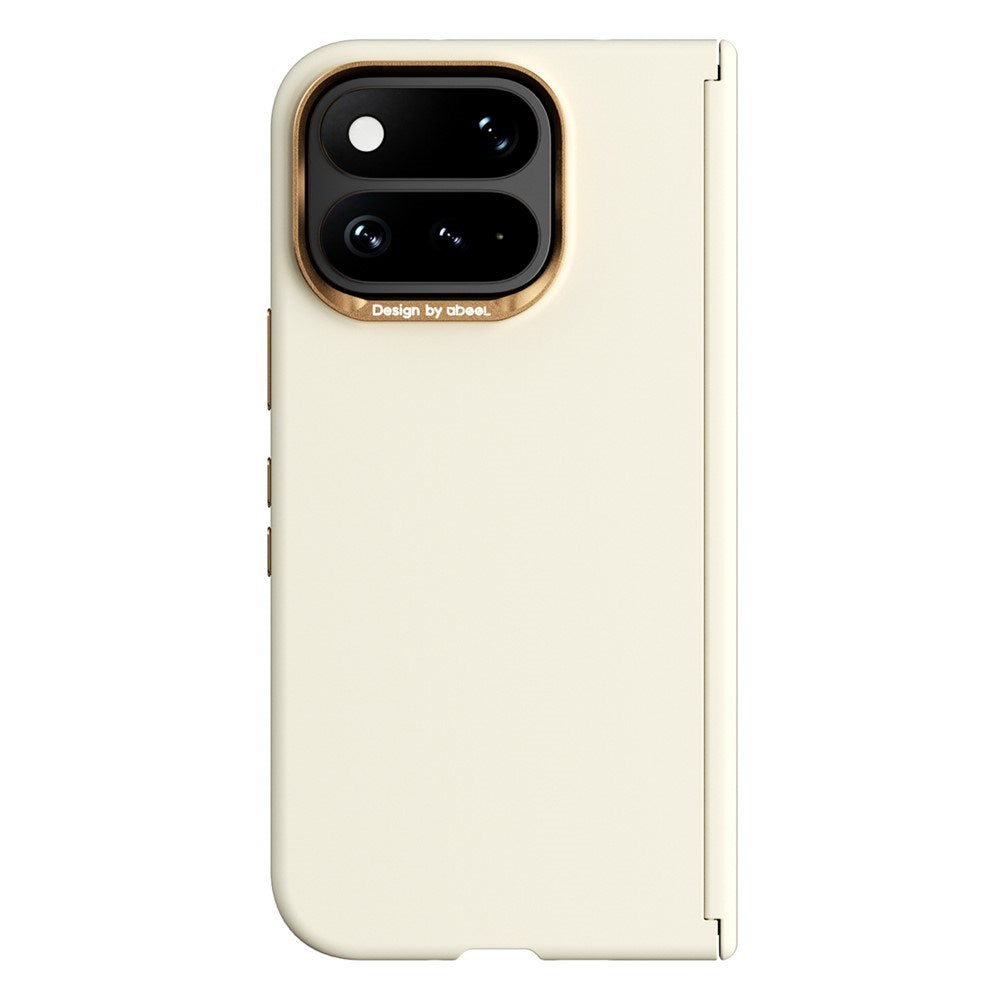 Google Pixel 11 Pro Fold ABEEL Hårdt Soft-Touch Plast Cover - MagSafe Kompatibel - Gul