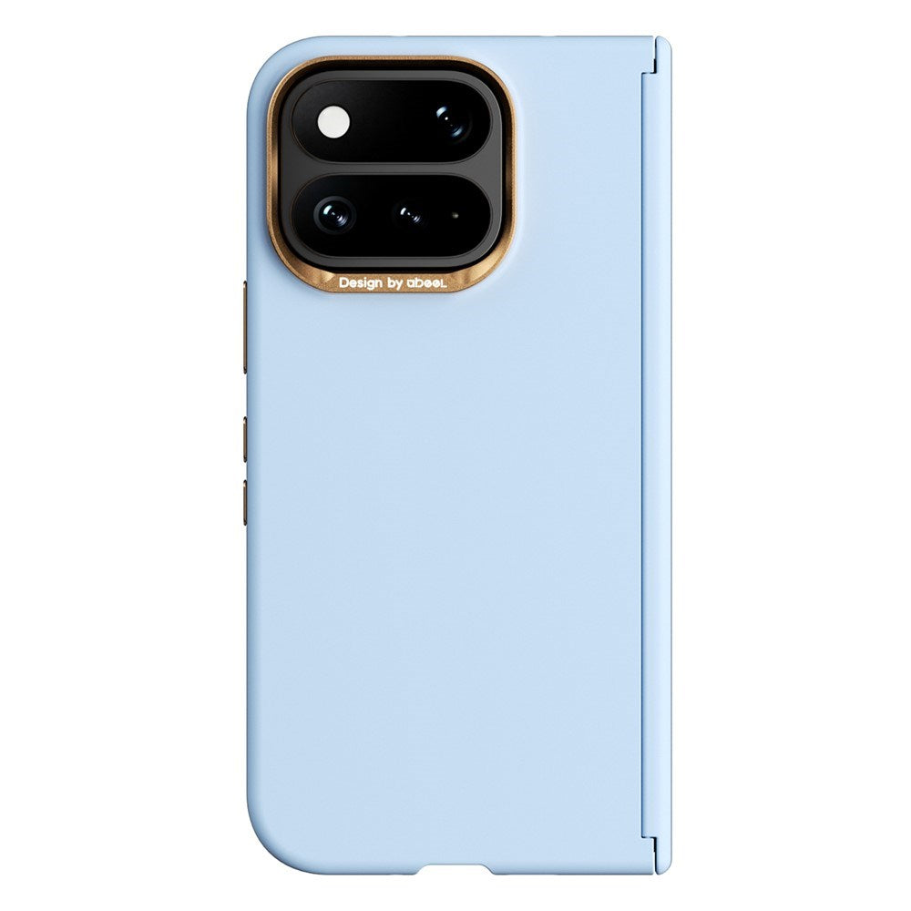 Google Pixel 11 Pro Fold ABEEL Hårdt Soft-Touch Plast Cover - MagSafe Kompatibel - Lyseblå