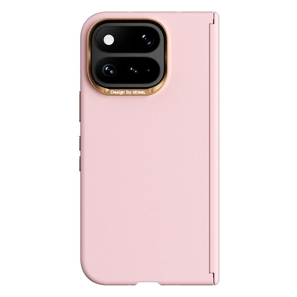 Google Pixel 11 Pro Fold ABEEL Hårdt Soft-Touch Plast Cover - MagSafe Kompatibel - Lyserød
