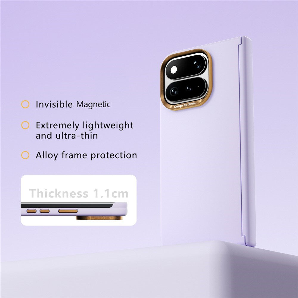 Google Pixel 11 Pro Fold ABEEL Hårdt Soft-Touch Plast Cover - MagSafe Kompatibel - Lilla