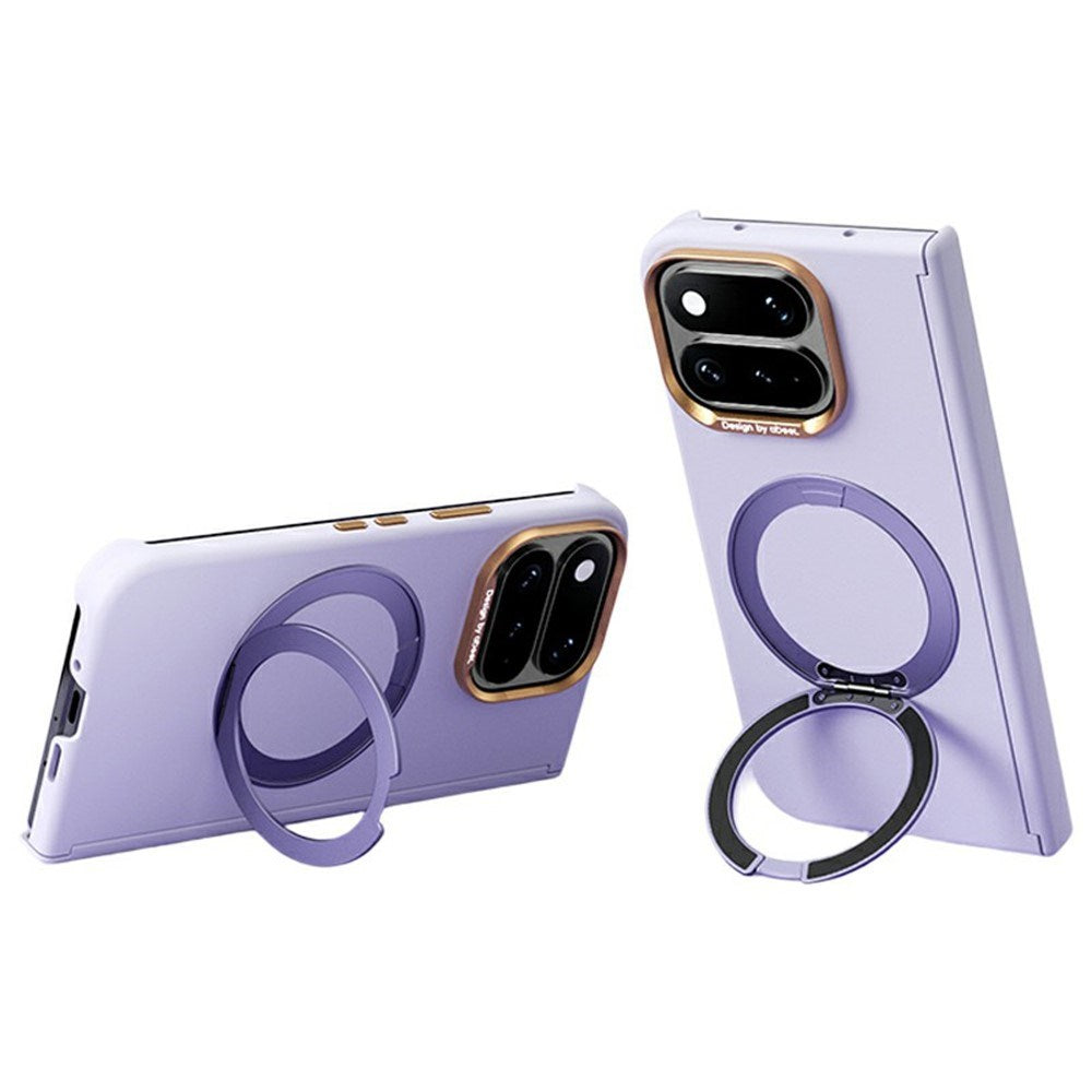 Google Pixel 11 Pro Fold ABEEL Hårdt Soft-Touch Plast Cover m. Kickstand - MagSafe Kompatibel - Lilla