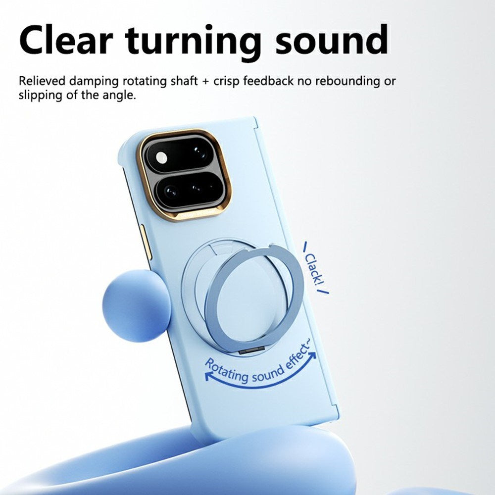 Google Pixel 11 Pro Fold ABEEL Hårdt Soft-Touch Plast Cover m. Kickstand - MagSafe Kompatibel - Gul