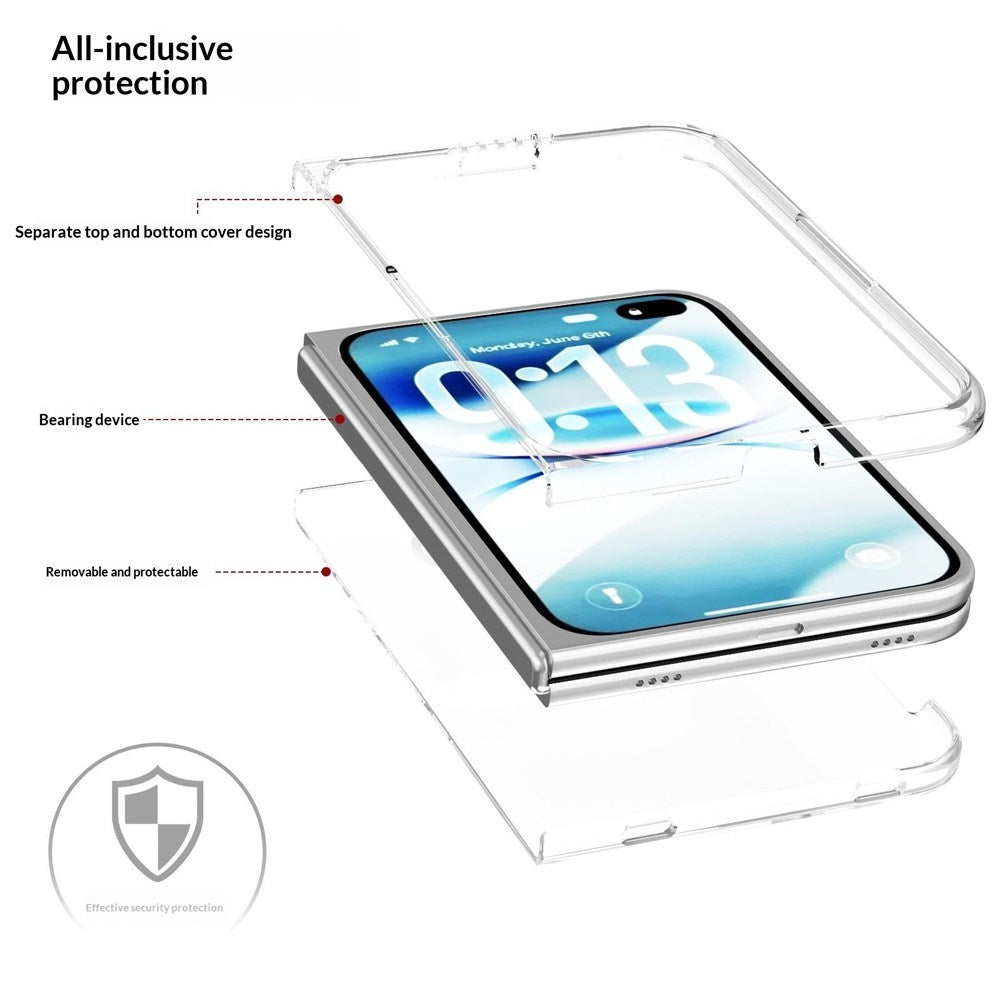 iPhone Fold EIDERWOOD Hårdt Plast Cover - Gennemsigtig