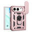 iPhone Fold EIDERWOOD Hybrid Håndværker Cover m. Kickstand & Cam Slider - Rose Gold