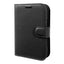 iPhone Fold EIDERWOOD Kunstlæder Flip Cover m. Kortholder & Ståfunktion - Sort