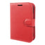 iPhone Fold EIDERWOOD Kunstlæder Flip Cover m. Kortholder & Ståfunktion - Rød