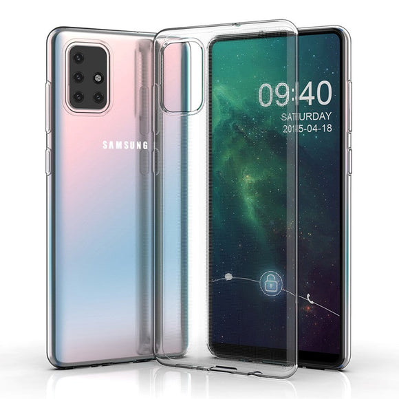 Samsung Galaxy A71 Fleksibelt Plastik Cover - Gennemsigtig
