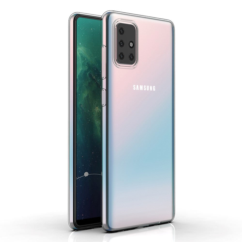 Samsung Galaxy A71 Fleksibelt Plastik Cover - Gennemsigtig