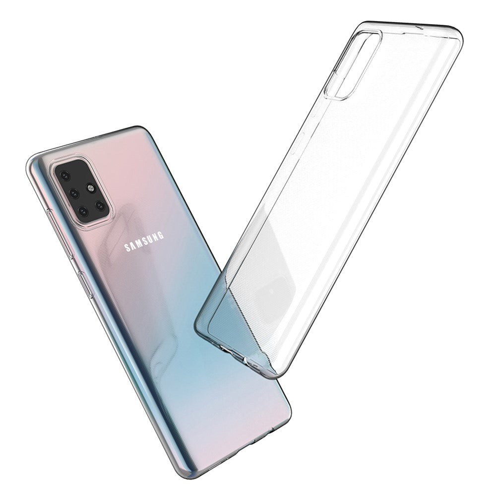 Samsung Galaxy A71 Fleksibelt Plastik Cover - Gennemsigtig