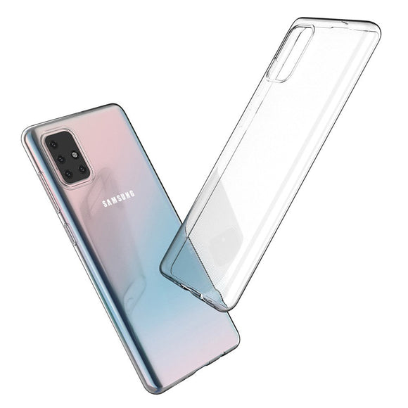 Samsung Galaxy A71 Fleksibelt Plastik Cover - Gennemsigtig
