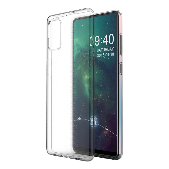 Samsung Galaxy A71 Fleksibelt Plastik Cover - Gennemsigtig