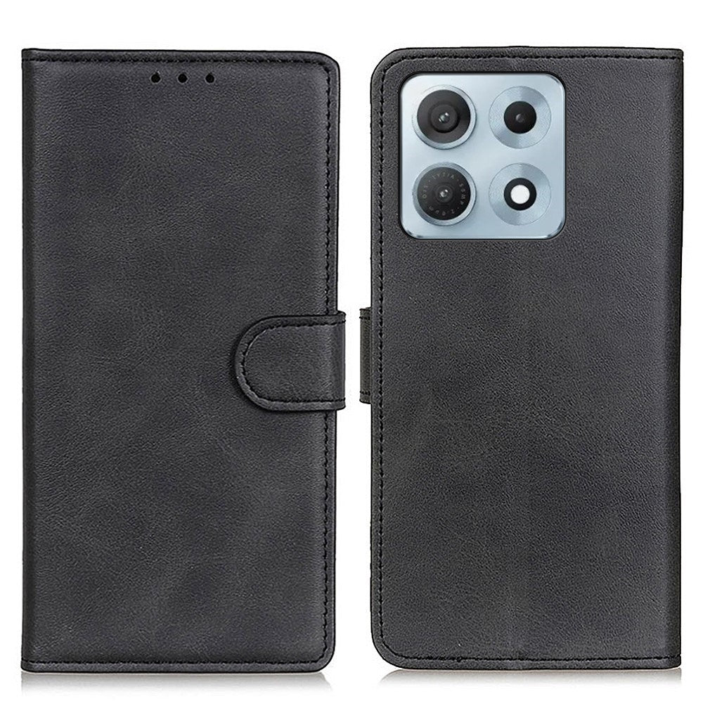 Motorola Edge 70 Max EIDERWOOD Kunstlæder Flip Cover m. Kortholder & Ståfunktion - Sort