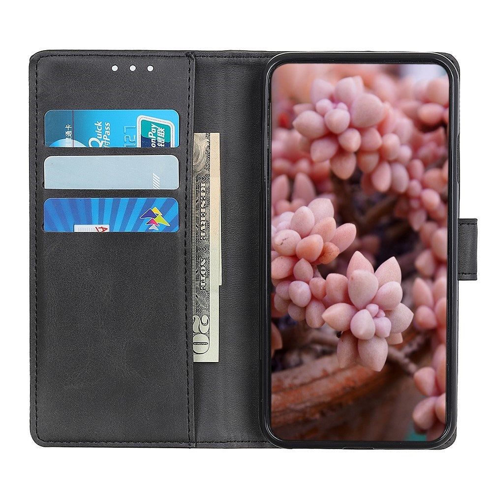 Motorola Edge 70 Max EIDERWOOD Kunstlæder Flip Cover m. Kortholder & Ståfunktion - Sort