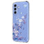 Samsung Galaxy S26 FE EIDERWOOD Fleksibel Plastik Cover m. Blomstermotiv - Gennemsigtig / Violer
