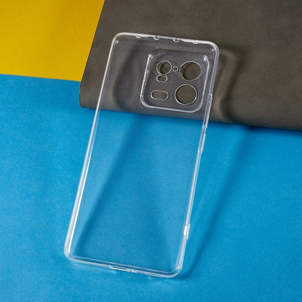 Xiaomi 13 Pro Fleksibel TPU Plast Bagside Cover - Gennemsigtig