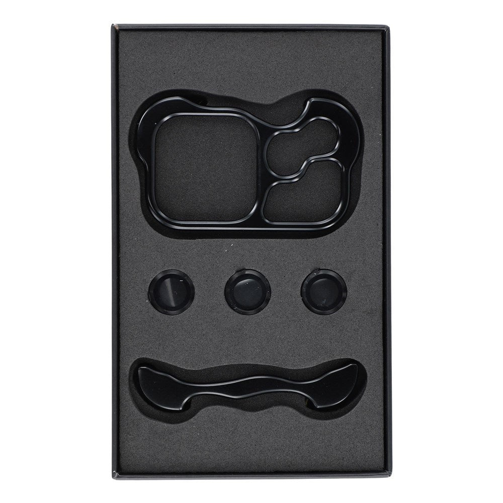 iPhone 18 Pro Todelt Metal Bumper Cover - Sort