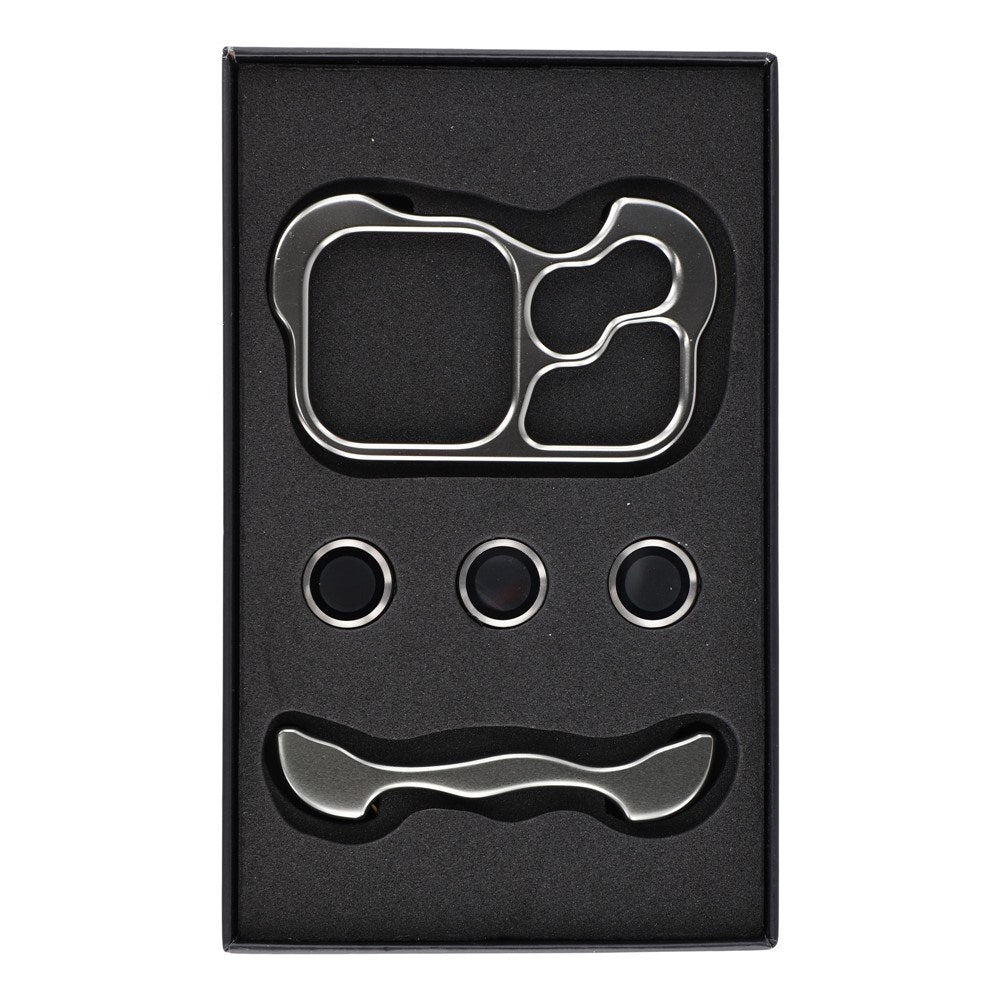 iPhone 18 Pro Todelt Metal Bumper Cover - Grå