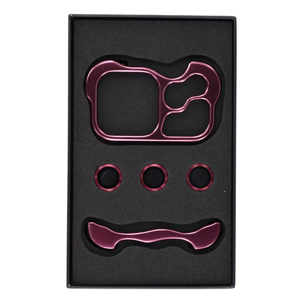 iPhone 18 Pro Todelt Metal Bumper Cover - Lilla