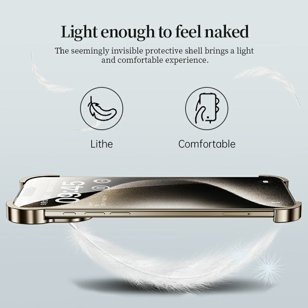 iPhone 18 Pro Todelt Metal Bumper Cover - Lilla