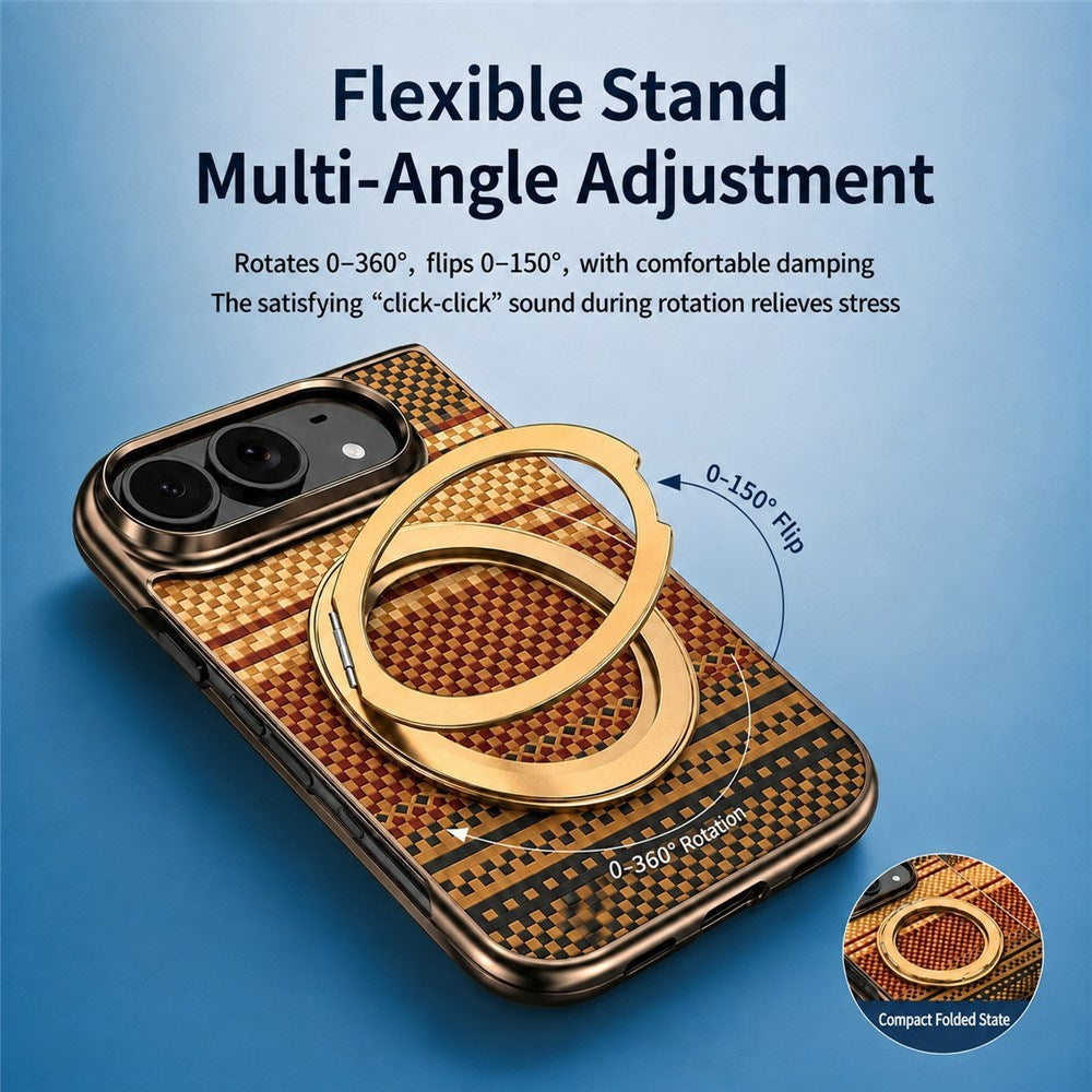 iPhone Fold EIDERWOOD Aramid Cover m. Indbygget Beskyttelsesfilm & Kickstand - MagSafe Kompatibel - Grøn
