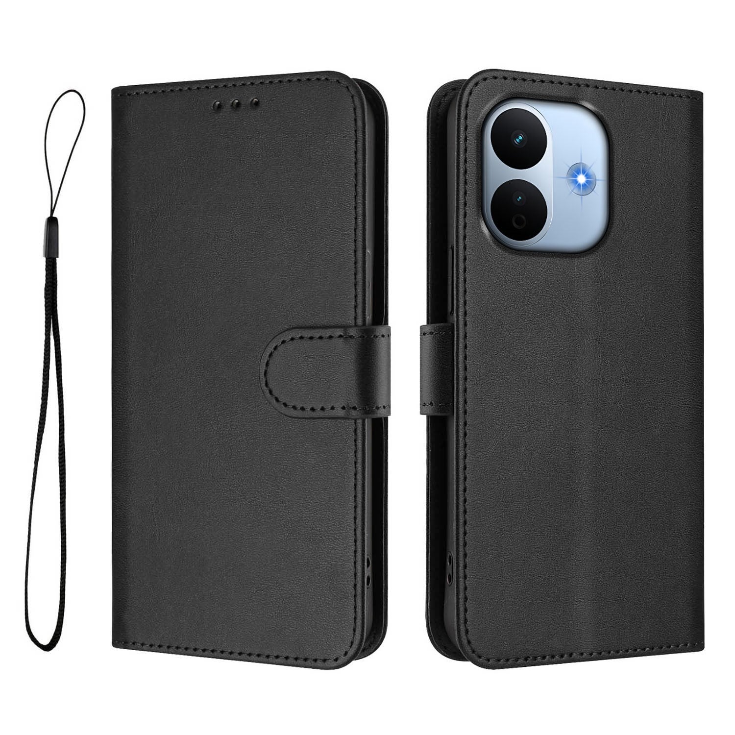 Xiaomi Redmi Note 17 Pro Max (5G) EIDERWOOD Kunstlæder Flip Cover m. Strop - Sort