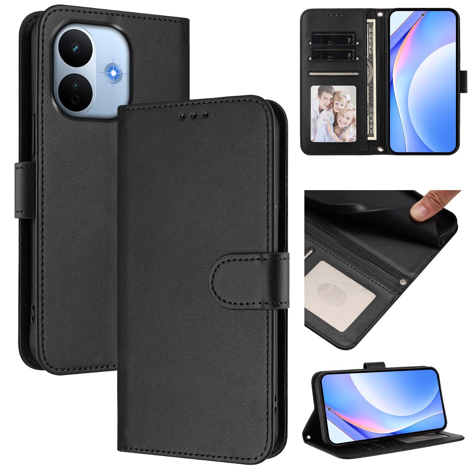 Xiaomi Redmi Note 17 Pro Max (5G) EIDERWOOD Kunstlæder Flip Cover m. Strop - Sort