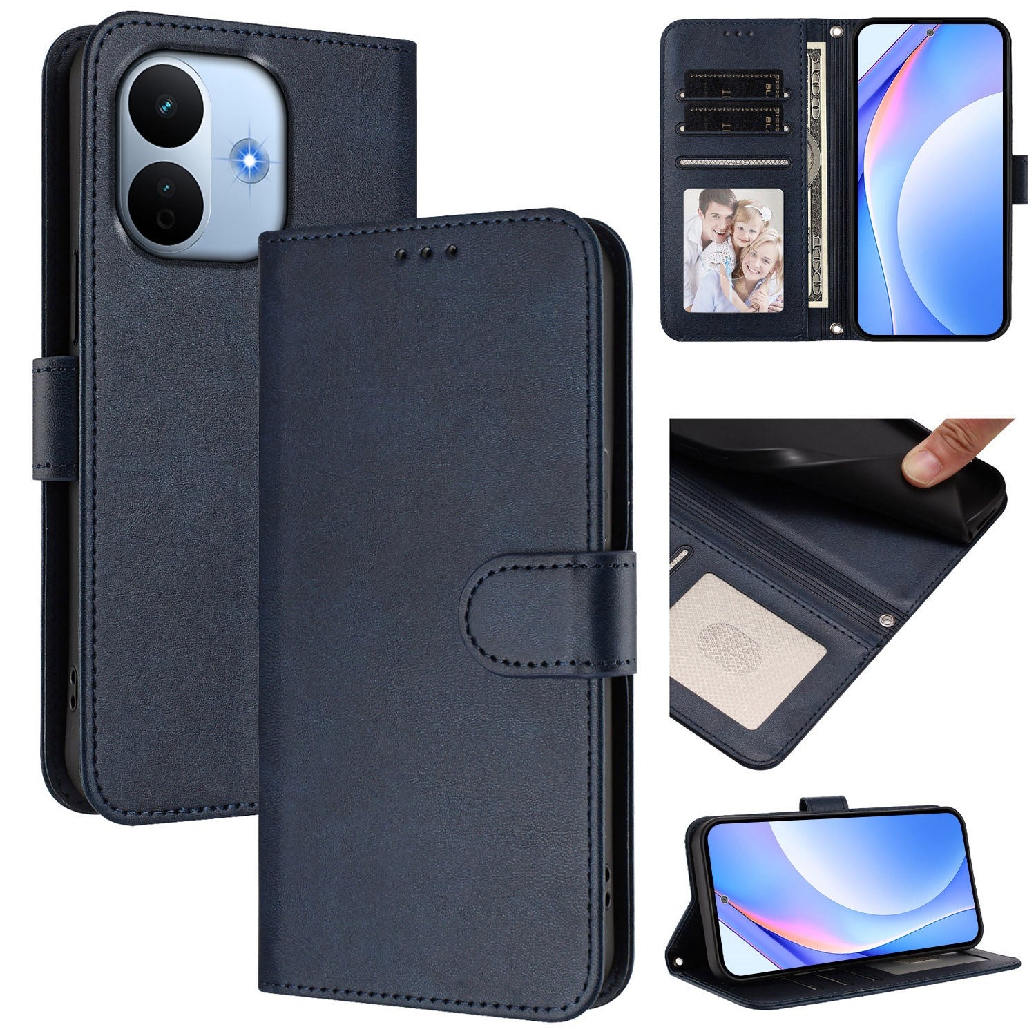Xiaomi Redmi Note 17 Pro Max (5G) EIDERWOOD Kunstlæder Flip Cover m. Strop - Blå
