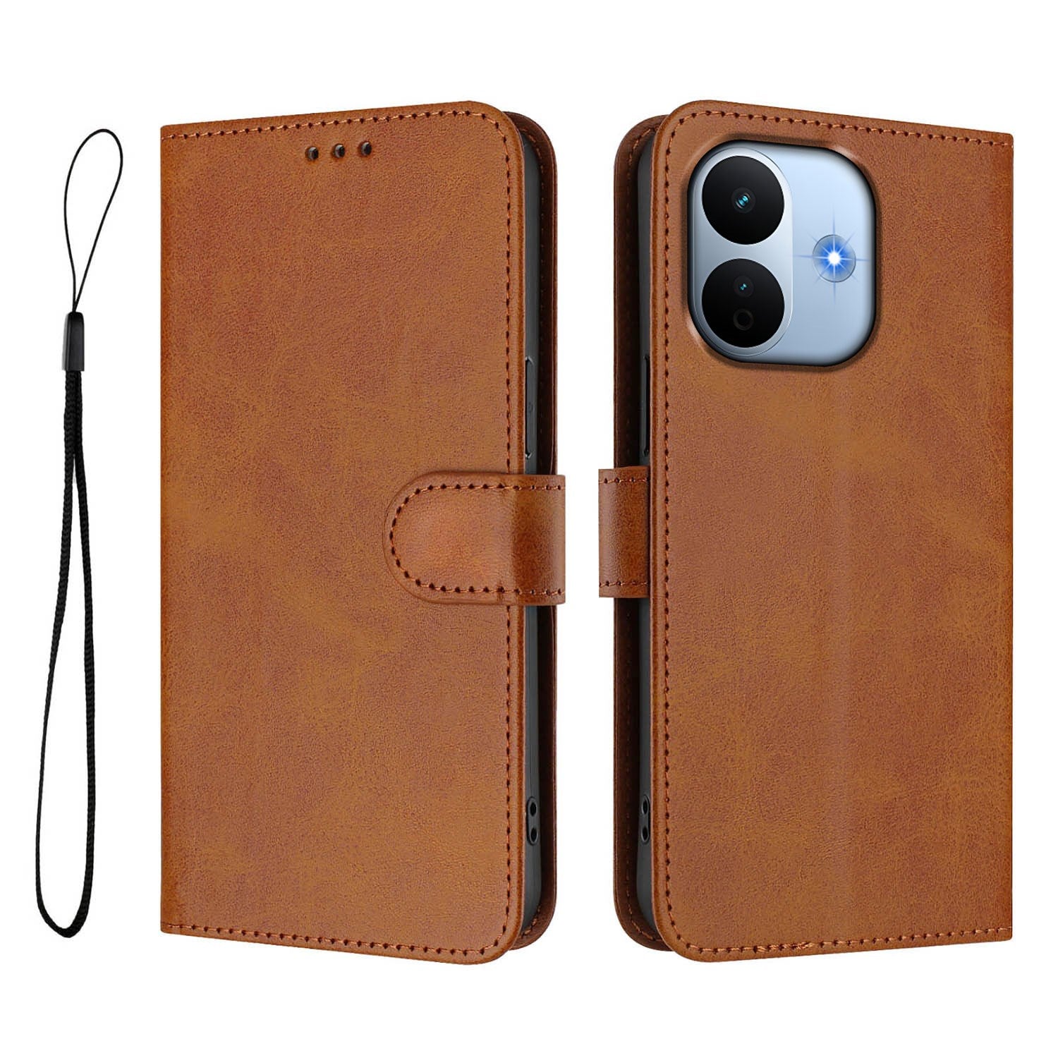 Xiaomi Redmi Note 17 Pro Max (5G) EIDERWOOD Kunstlæder Flip Cover m. Strop - Brun