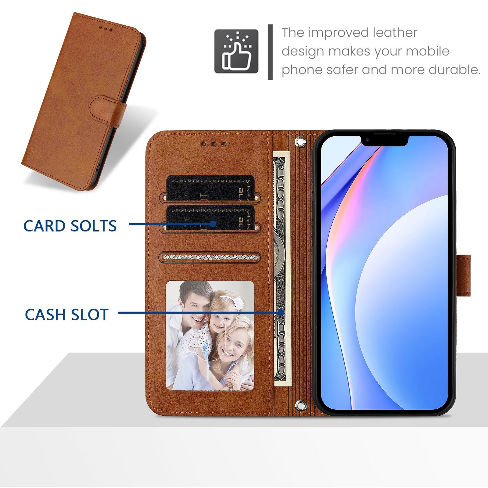 Xiaomi Redmi Note 17 Pro Max (5G) EIDERWOOD Kunstlæder Flip Cover m. Strop - Brun