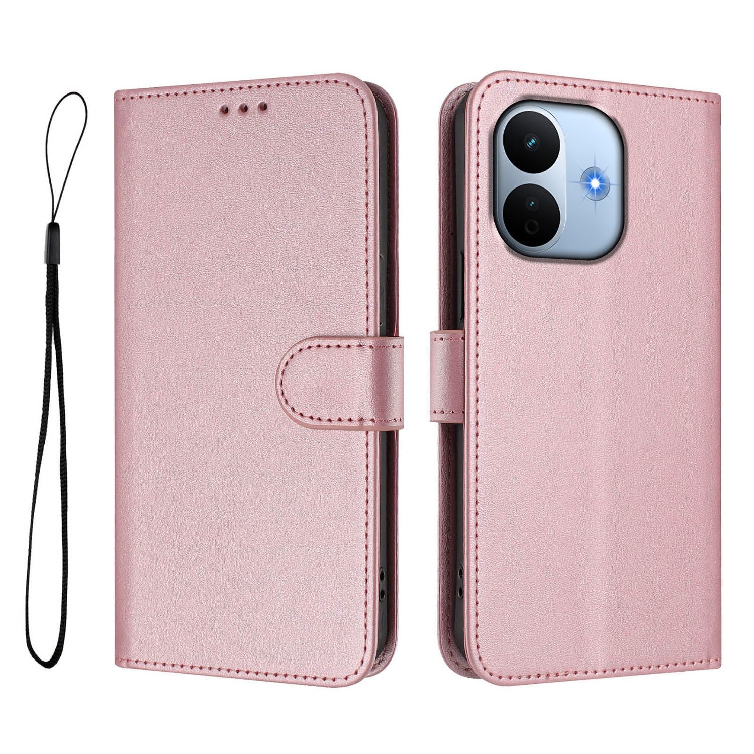 Xiaomi Redmi Note 17 Pro Max (5G) EIDERWOOD Kunstlæder Flip Cover m. Strop - Lyserød