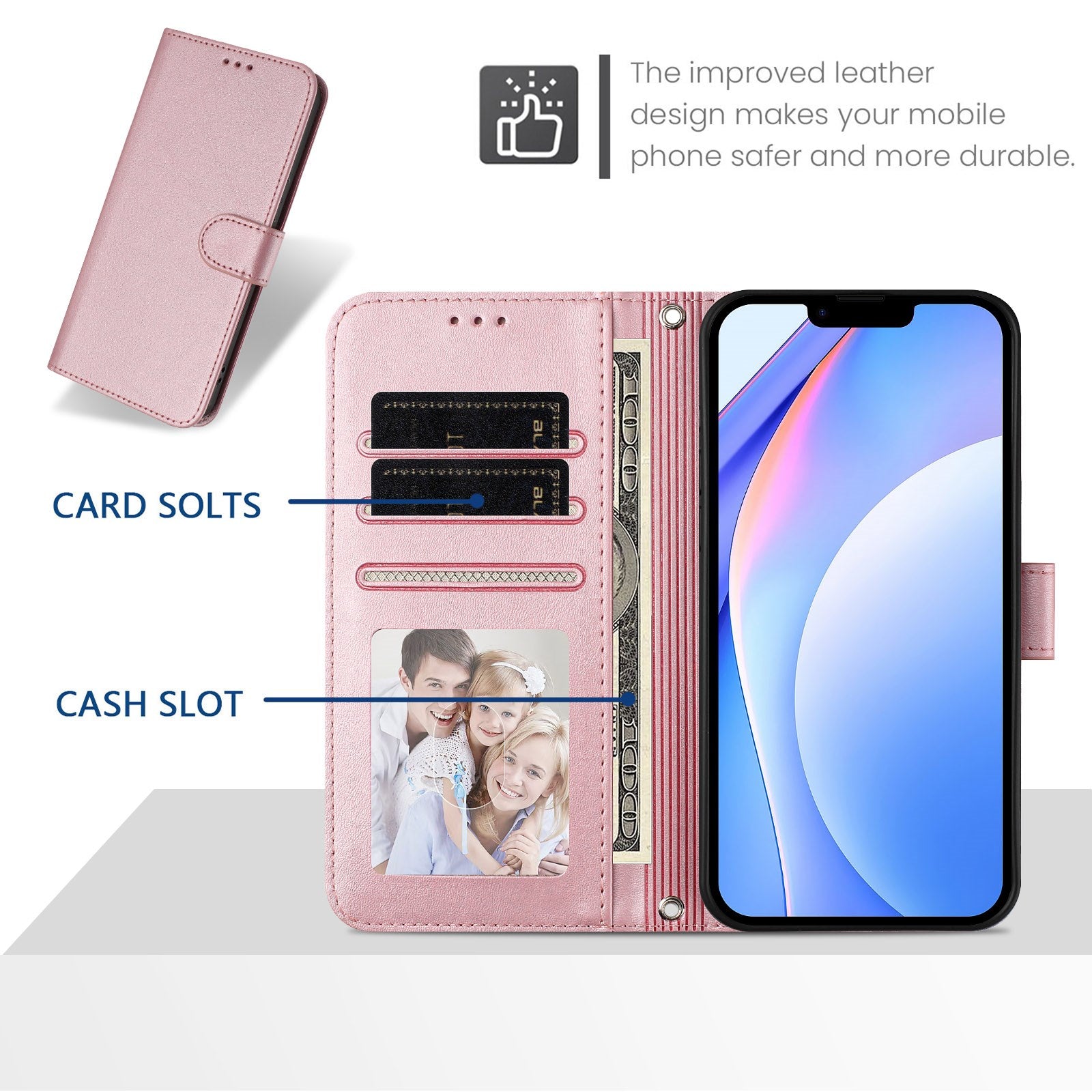 Xiaomi Redmi Note 17 Pro Max (5G) EIDERWOOD Kunstlæder Flip Cover m. Strop - Lyserød