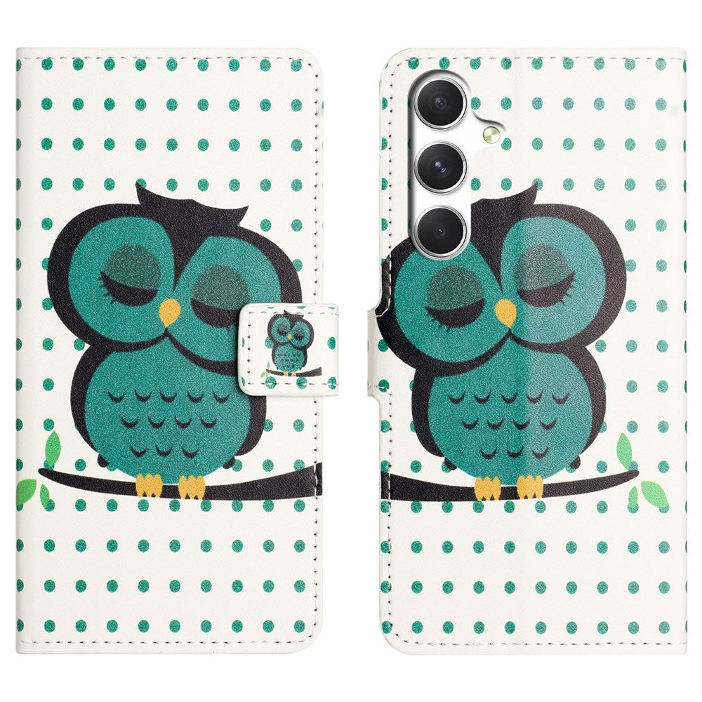 Samsung Galaxy S26 FE EIDERWOOD Flip Cover m. Kortholder og Ståfunktion - Sovende Ugle