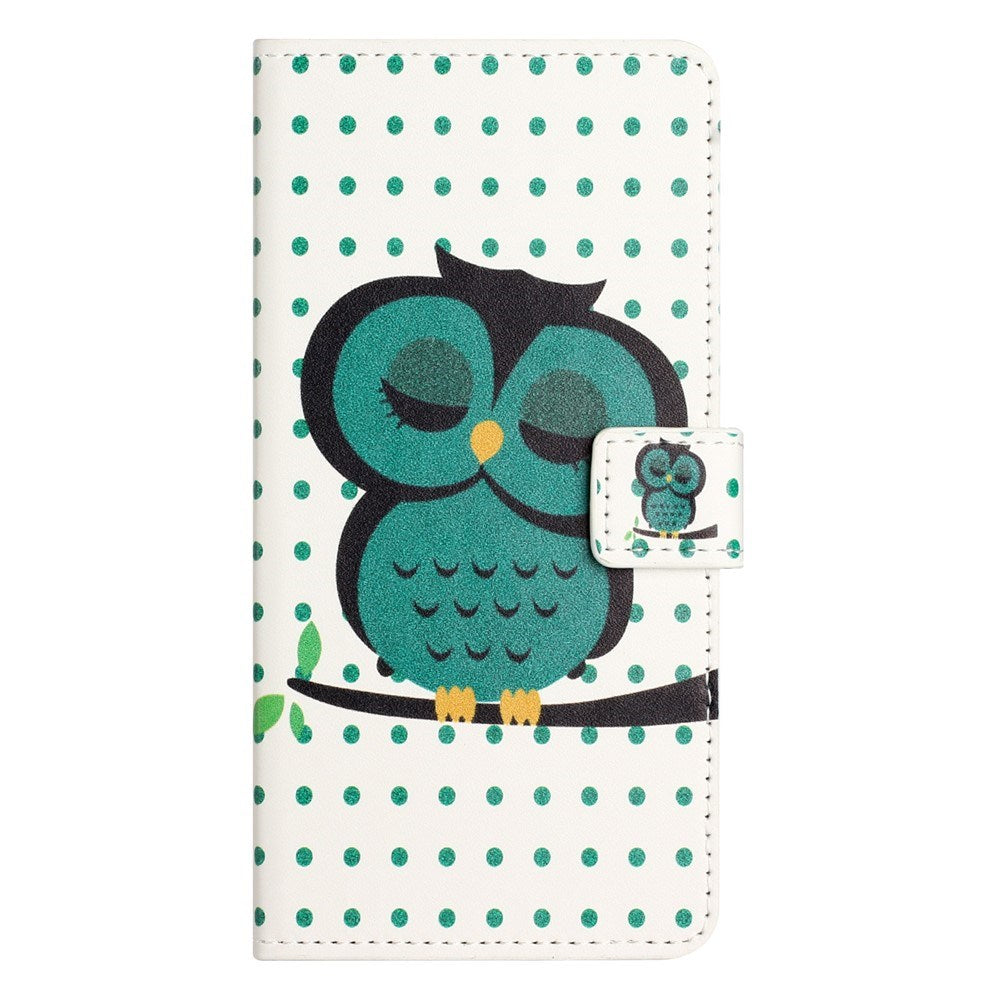 Samsung Galaxy S26 FE EIDERWOOD Flip Cover m. Kortholder og Ståfunktion - Sovende Ugle