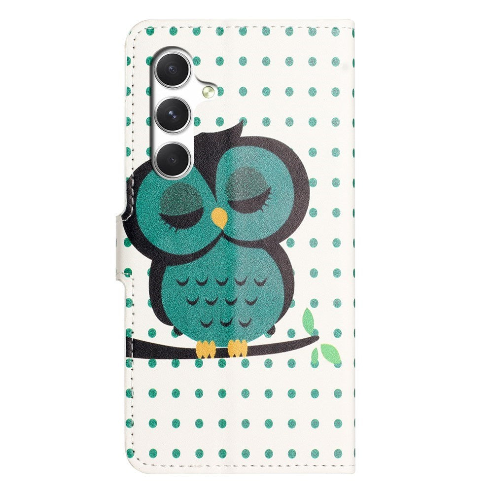 Samsung Galaxy S26 FE EIDERWOOD Flip Cover m. Kortholder og Ståfunktion - Sovende Ugle