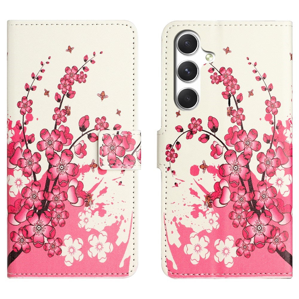 Samsung Galaxy S26 FE EIDERWOOD Flip Cover m. Kortholder og Ståfunktion - Blomster