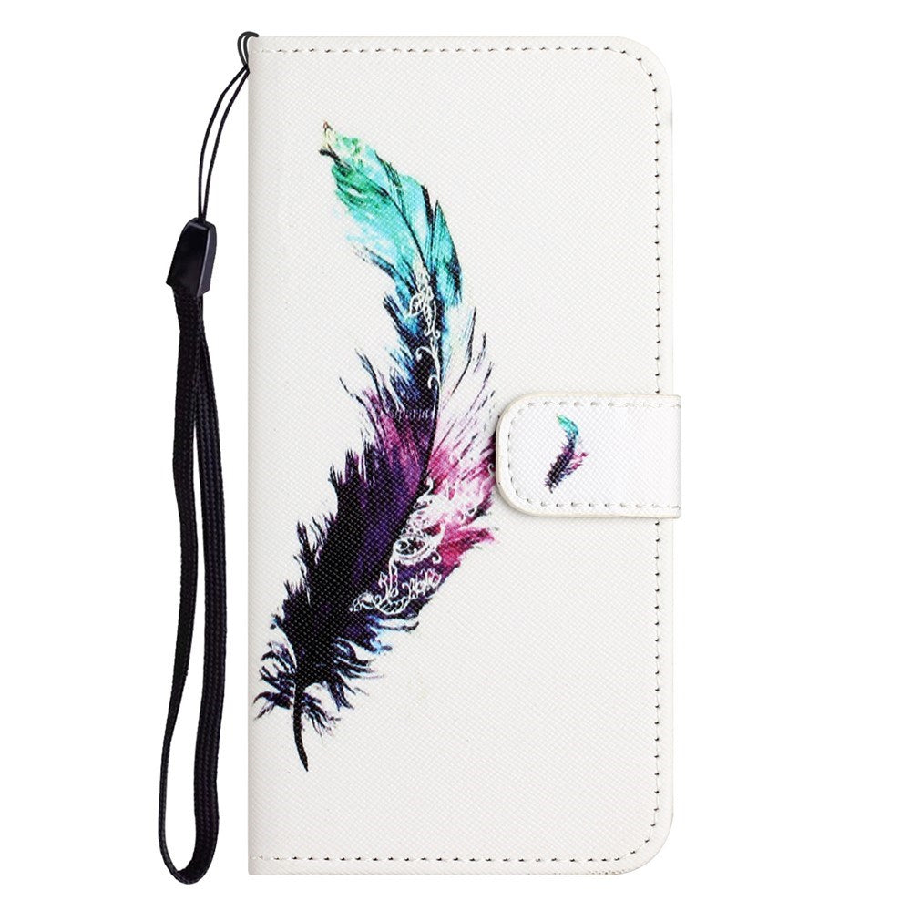 Samsung Galaxy S26 FE EIDERWOOD Flip Cover m. Kortholder og Strop - Fjer